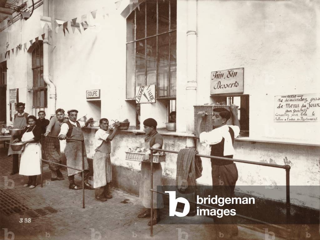 Soup Kitchen, Paris, France, 1930-34 (b/w photo)