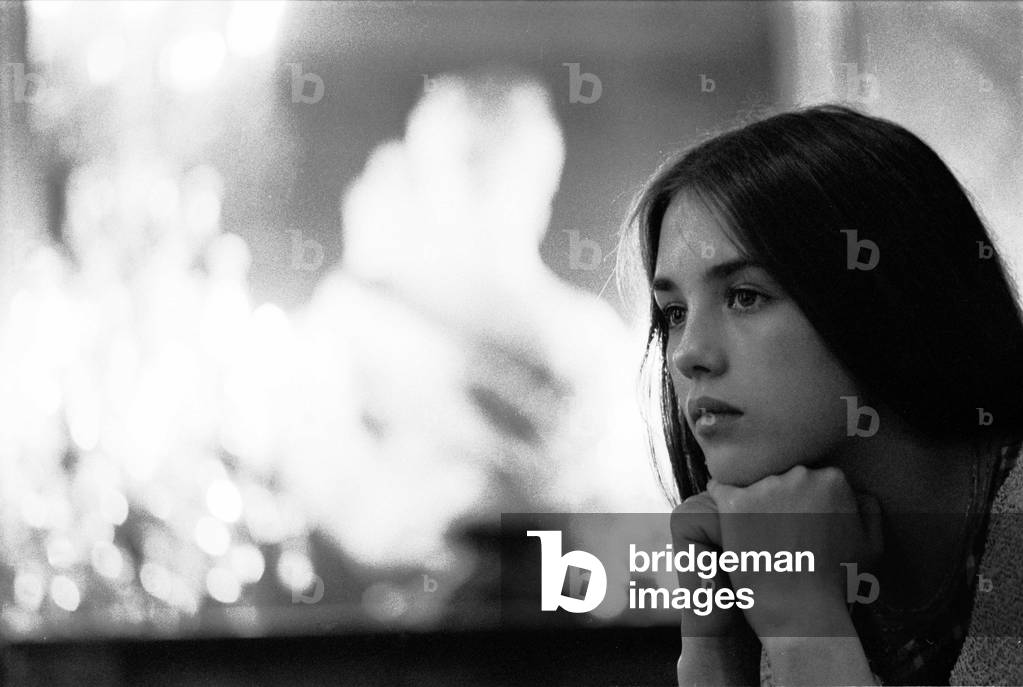 Portrait of actress Isabelle Adjani in the French comedy in 1973.