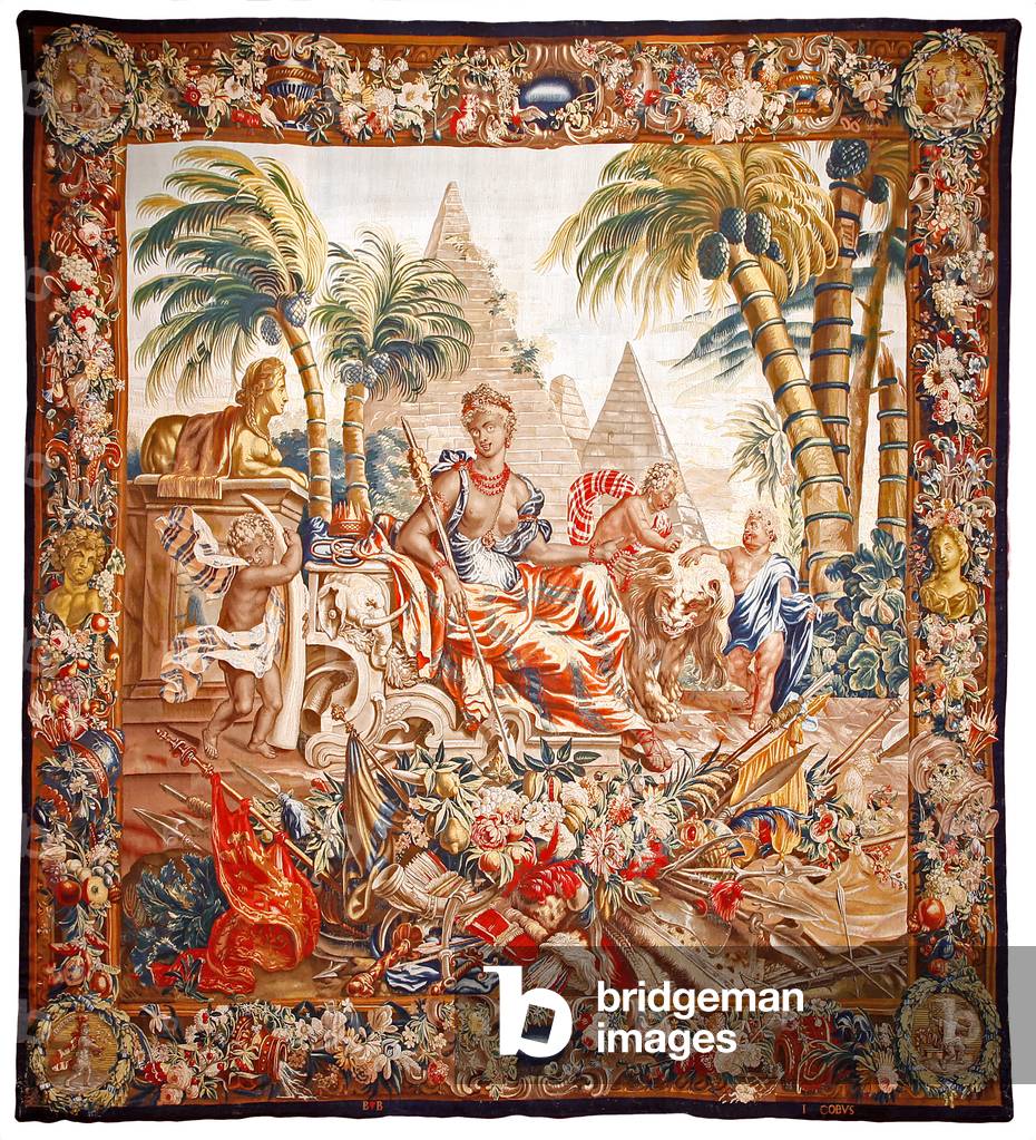 Tapestry of Africa, late 17th century (Wool; tapestry weave; natural dyes)