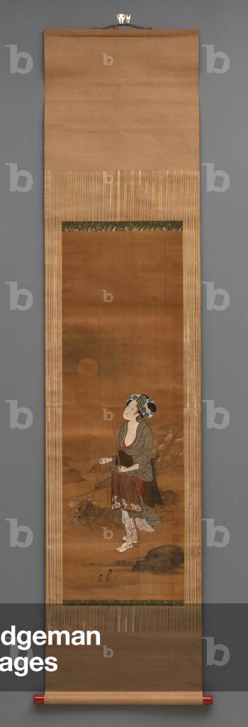 Standing Figure, c.1790-1850 (w/c on silk)