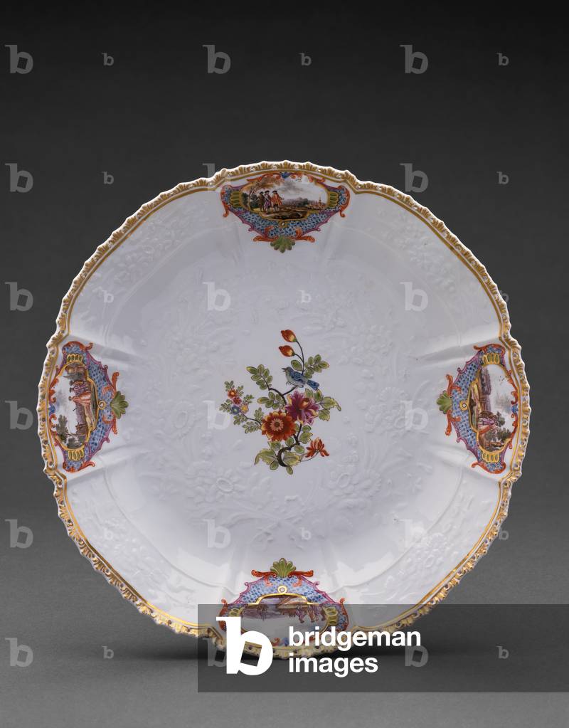 Plate, c.1741-43 (Hard paste porcelain)
