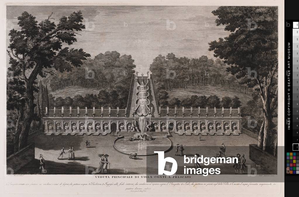 Veduta Principale - Villa Conti, 18th century (Print)