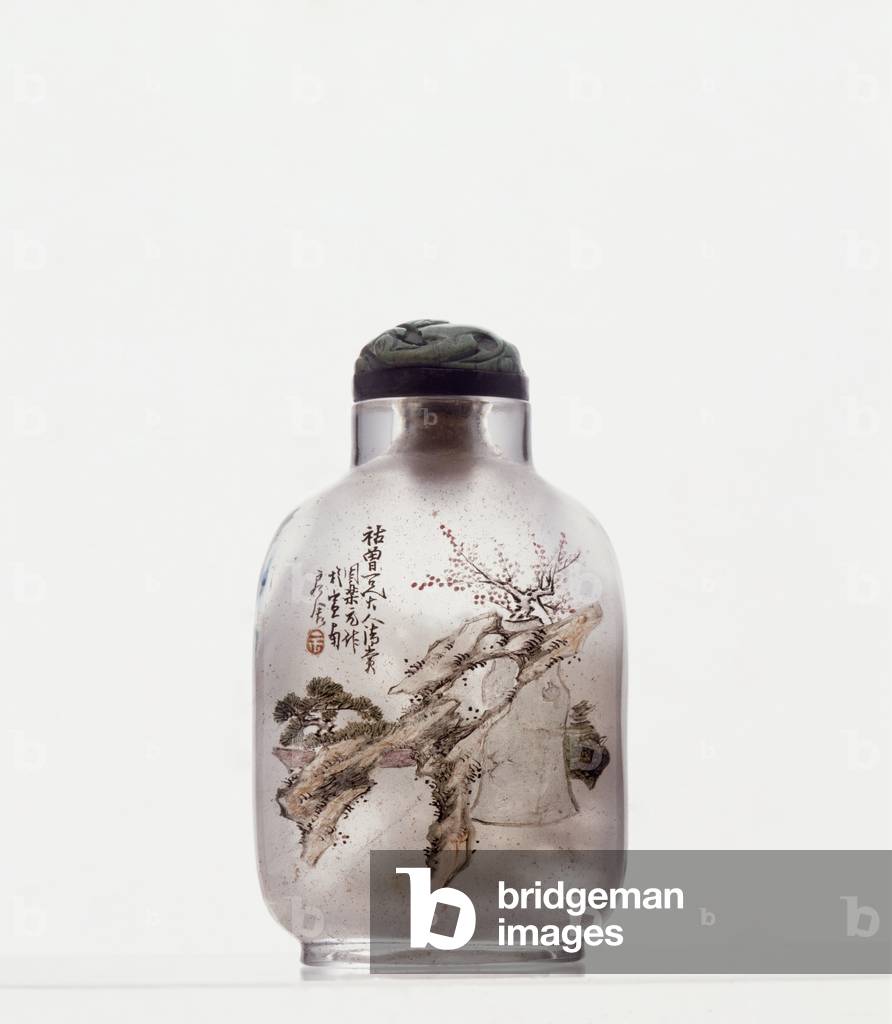 Snuff Bottle, c.1885 (Rock crystal and paint)
