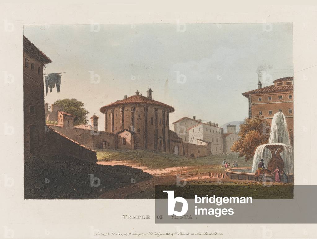 Temple of Vesta, 1796 (aquatint)