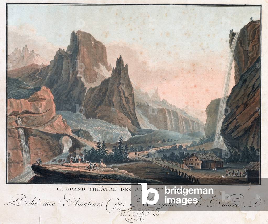 Le Grand Theatre des Alpes et Glaciers,
1787 (Etching and acquatint)