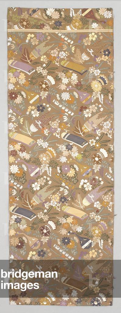 Obi Fragment, 1891-1917 (Silk brocade)