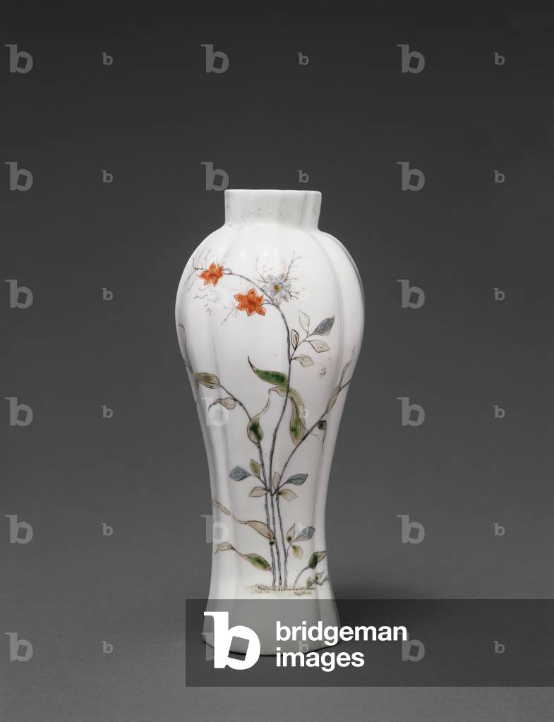 Fluted vase, c.1752 (Soft paste porcelain)