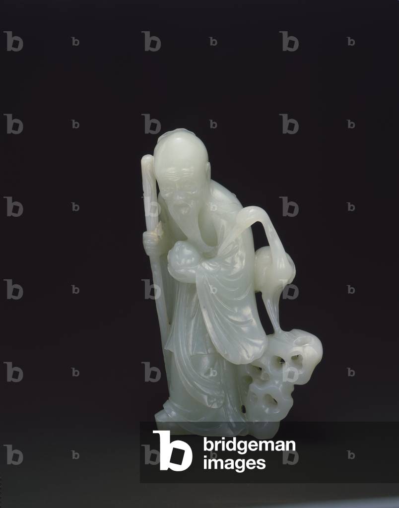 Shoulao (God of Longevity), 18th century (nephrite)
