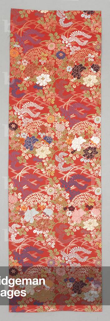 Obi Fragment, 1891-1917 (Silk cloth)