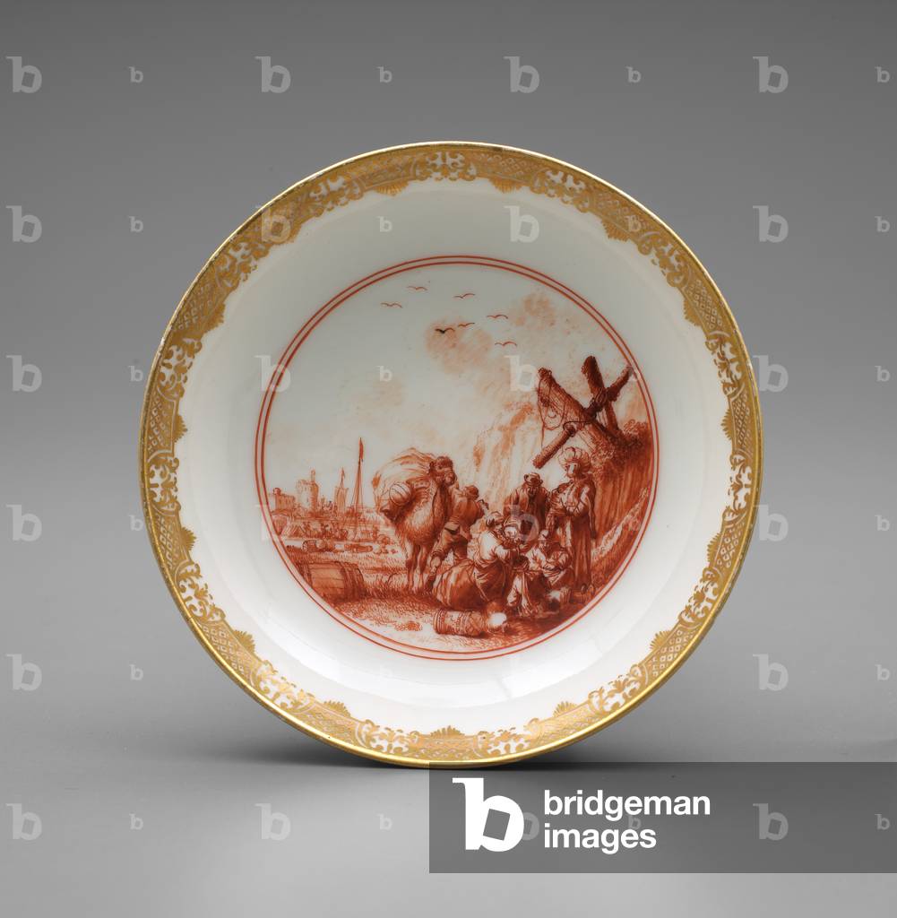 Saucer, c.1730-35 (Hard paste porcelain)