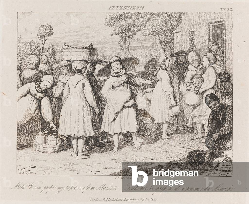 Milk Women, Ittenheim, c.1821 (etching)