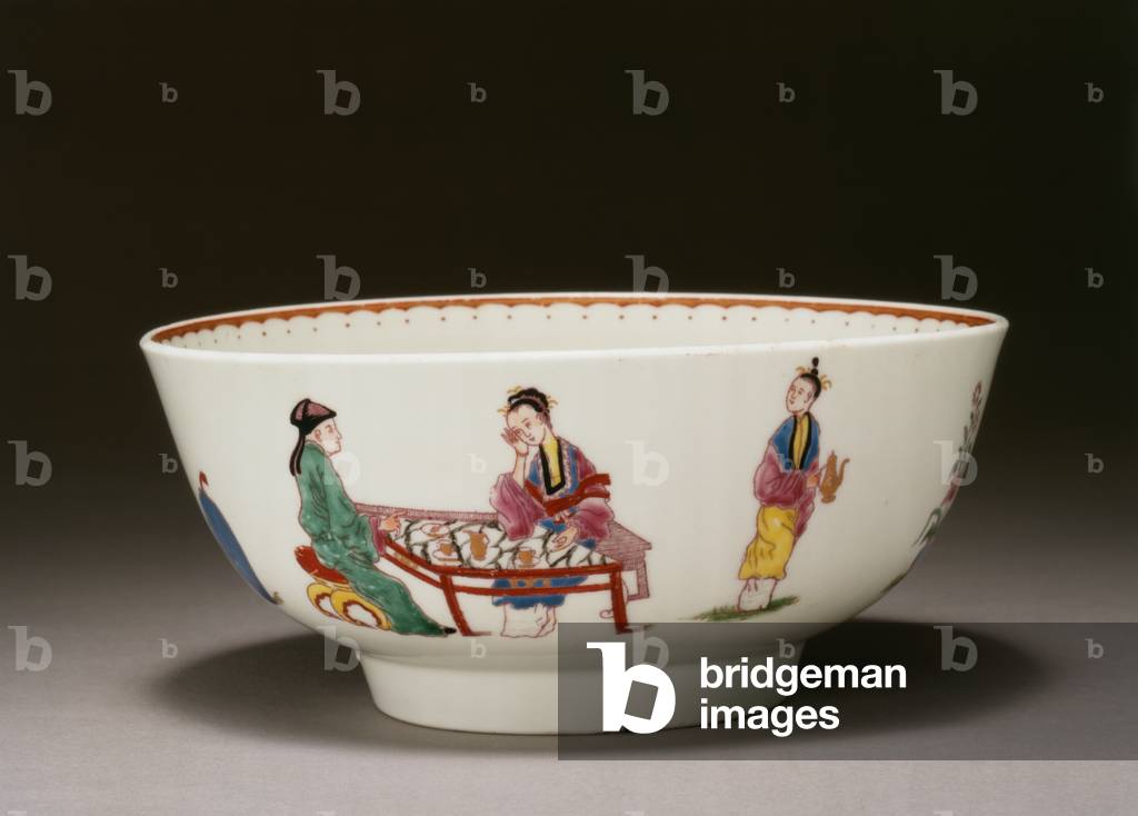 Waste bowl, c.1754 (Soft paste porcelain)