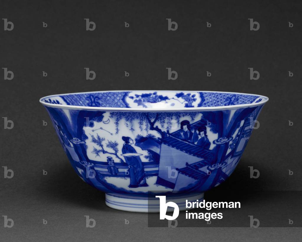 Bowl, ca.1700 (Porcelain with underglaze-blue decoration)