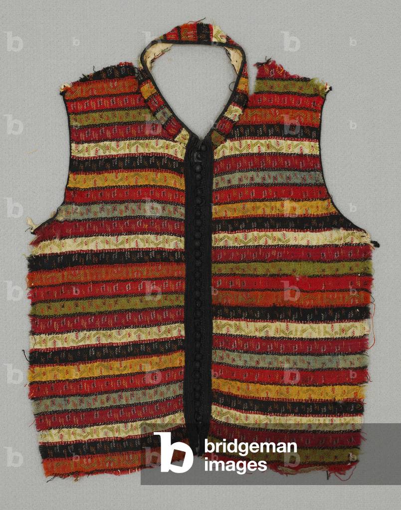 Vest Front, fragment, c.18th century - 19th century (Wool tapestry)