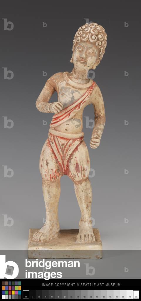 Animal Attendant (earthenware with traces of white slip and paint)