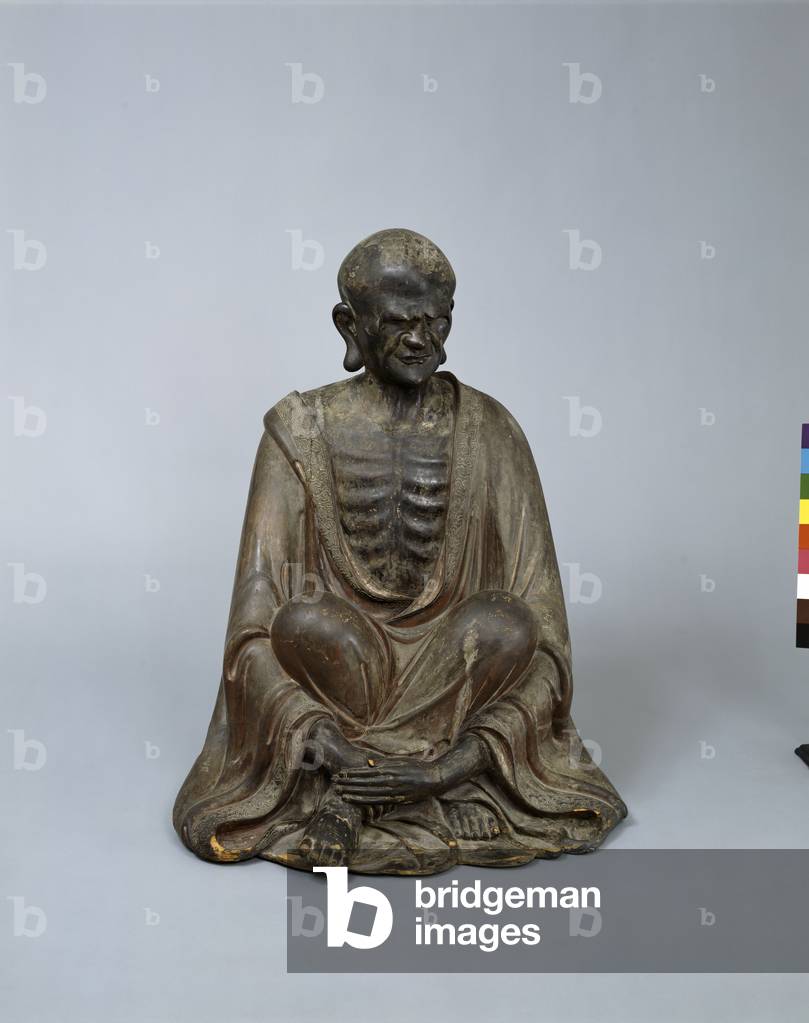 Arhat (holy men): three from the Five
Hundred Arhat, 1684 - 1695 (Wood, dry lacquer and gold, with colors
(applied later))