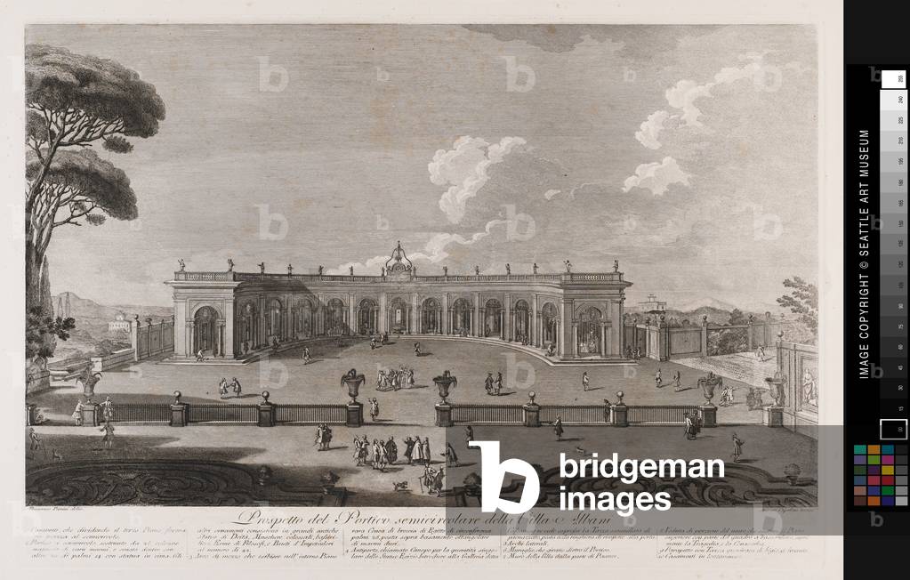 Prospetto, del Portico Semicircolare, 18th
century (Print)