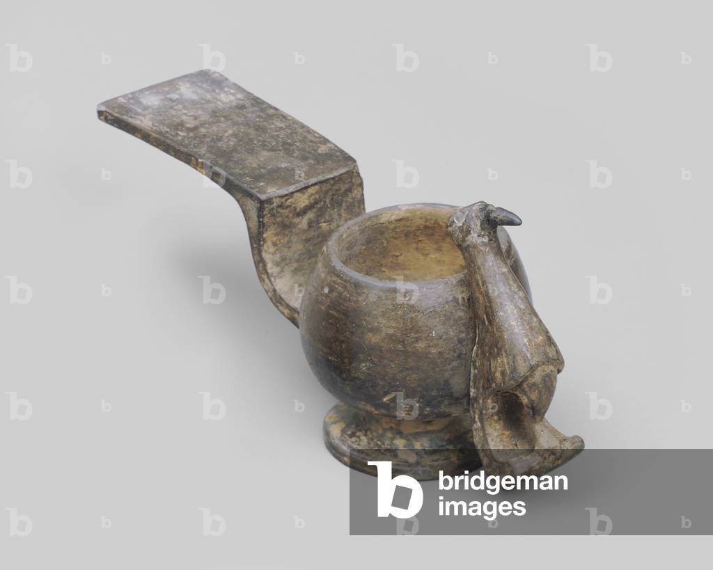 Bird censer, c.450 - 221 B.C. (Black earthenware)