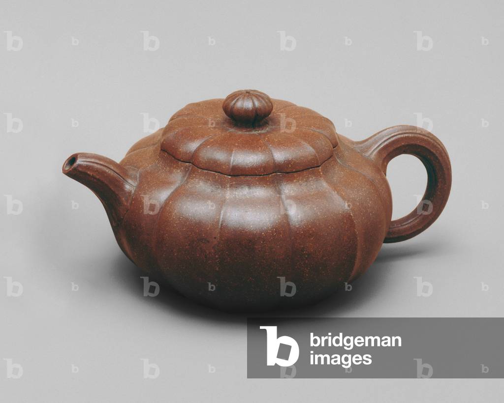Teapot, 1596 (Yixing ware; red-brown stoneware)