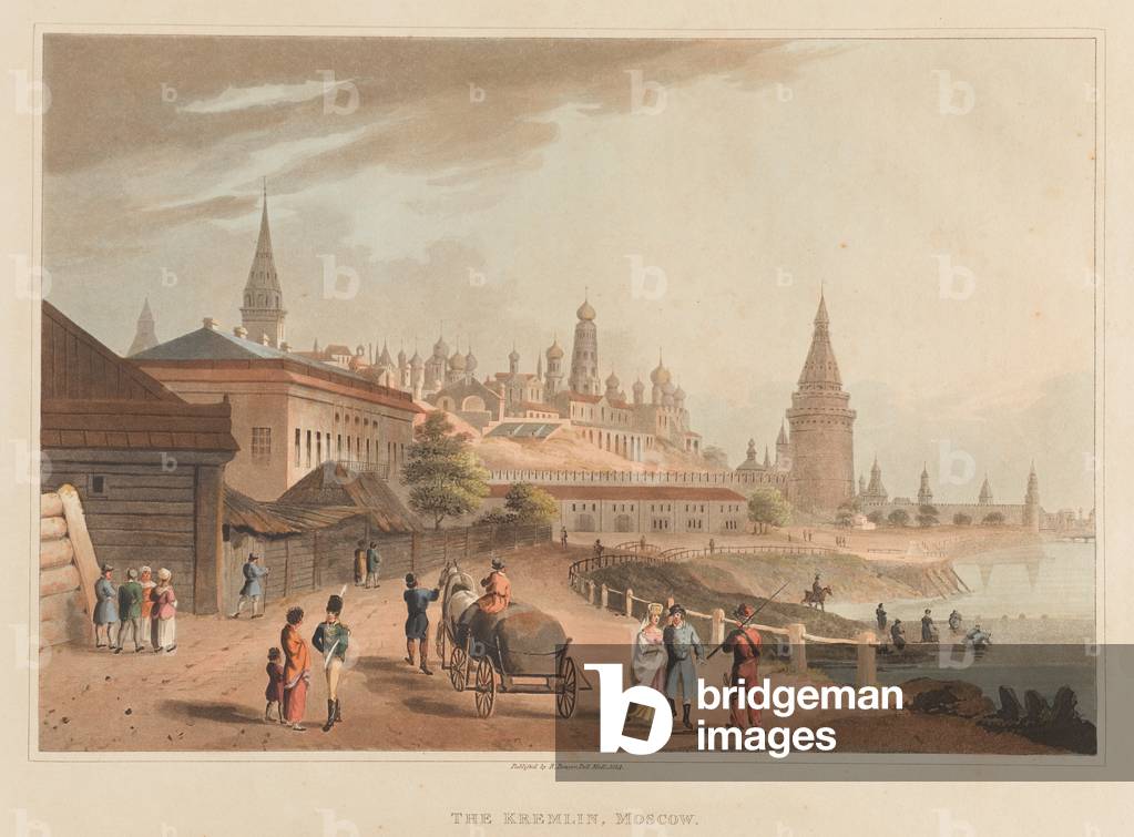 The Kremlin, Moscow, 1814 (aquatint)