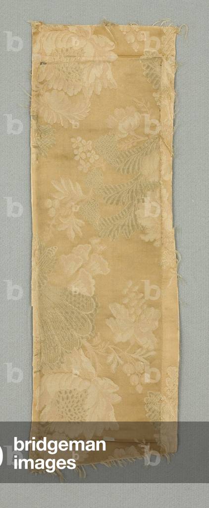 Textile fragment, early 19th century (Satin brocade)