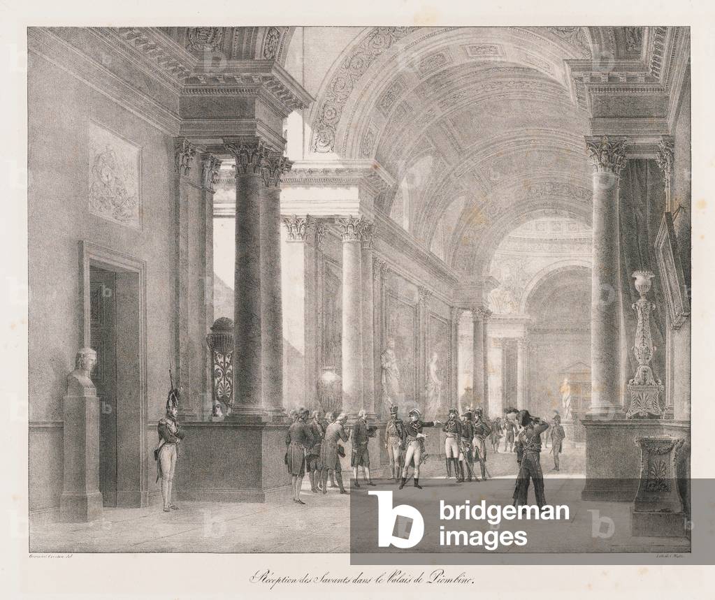 Entering Berlin, early 19th century (litho)