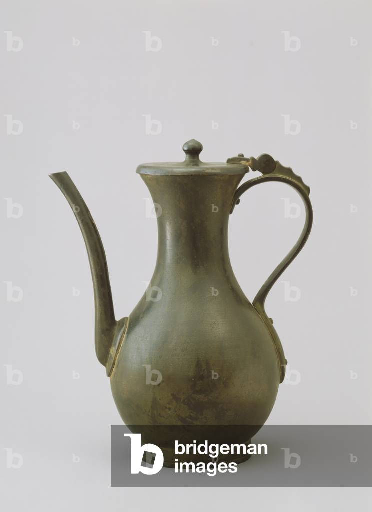 Ewer with Hinged Cover, Seiwa 2nd month,
2nd year (bronze)