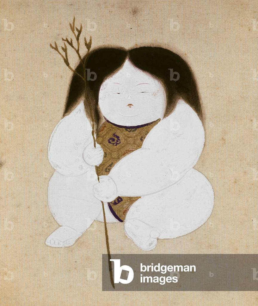 Gosho Ningyo (Court Doll: Girl), late 19th
century (colour on silk)