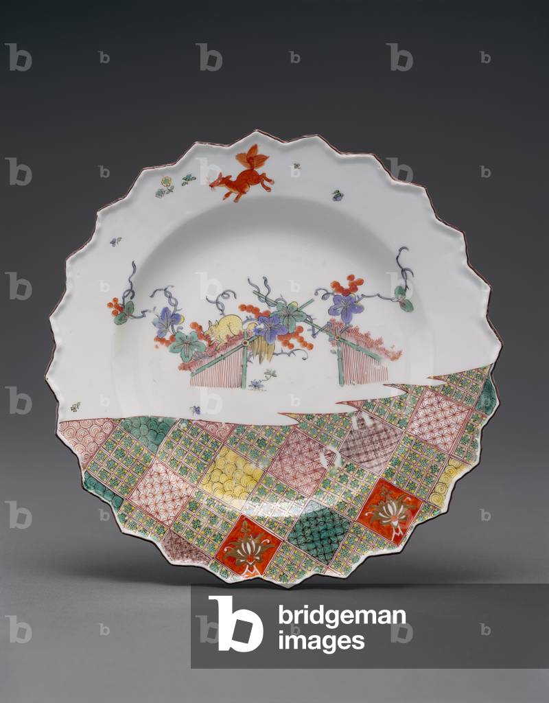 Plate, c.1740 (Hard paste porcelain)