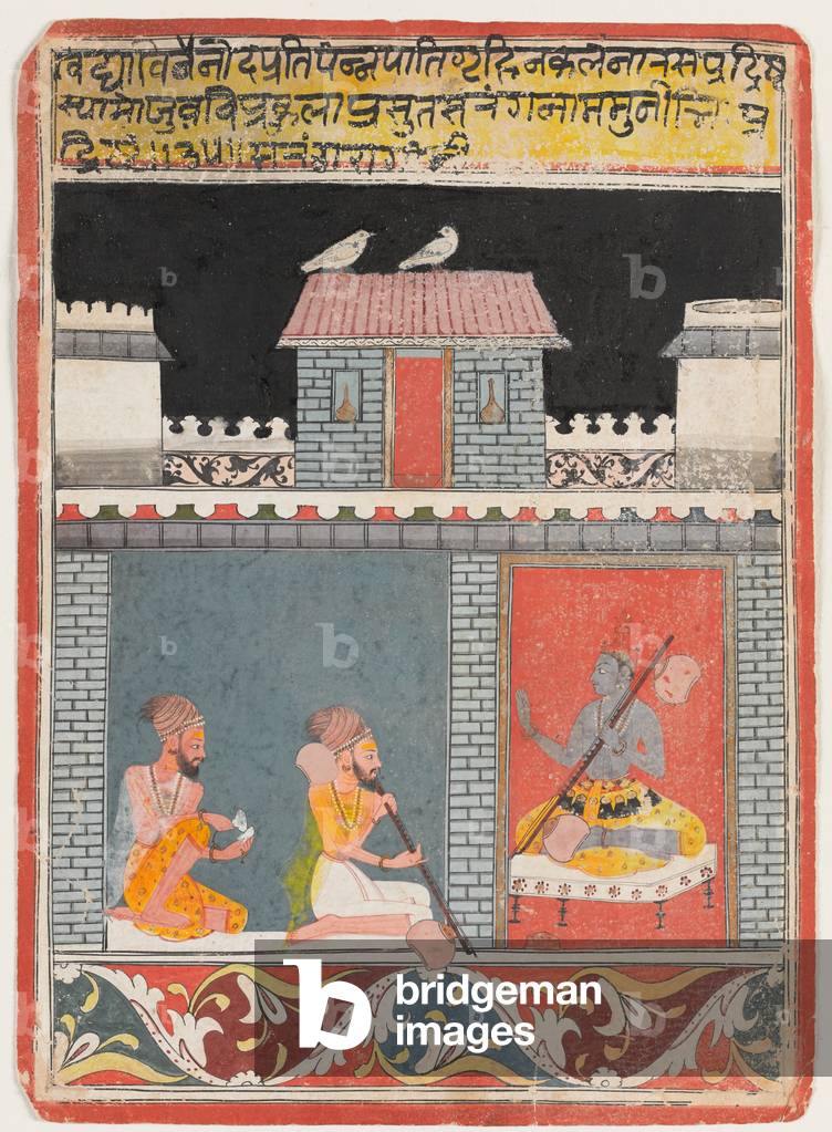 Krishna and Two Yogi, 17th century