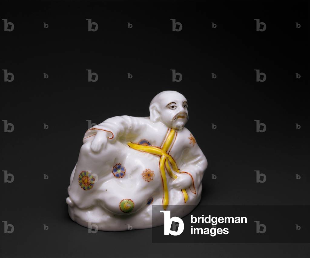 Reclining figure, c.1740 (Soft paste porcelain)
