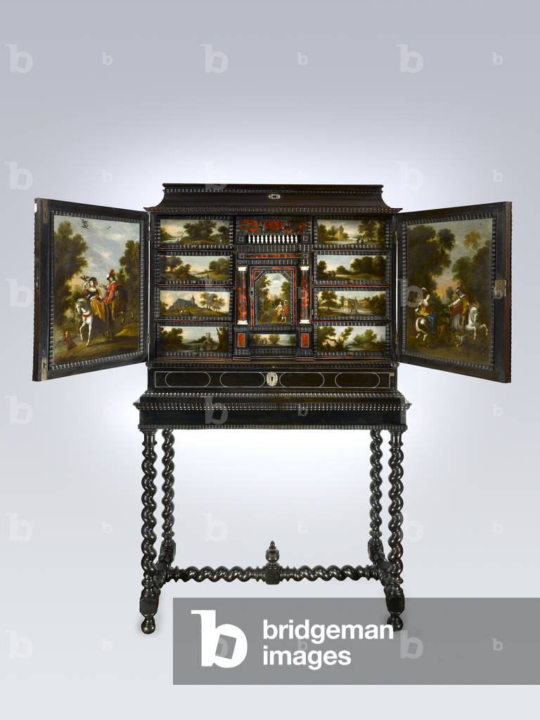 Cabinet (ebony, ivory & tortoiseshell) (see also 413962-4)