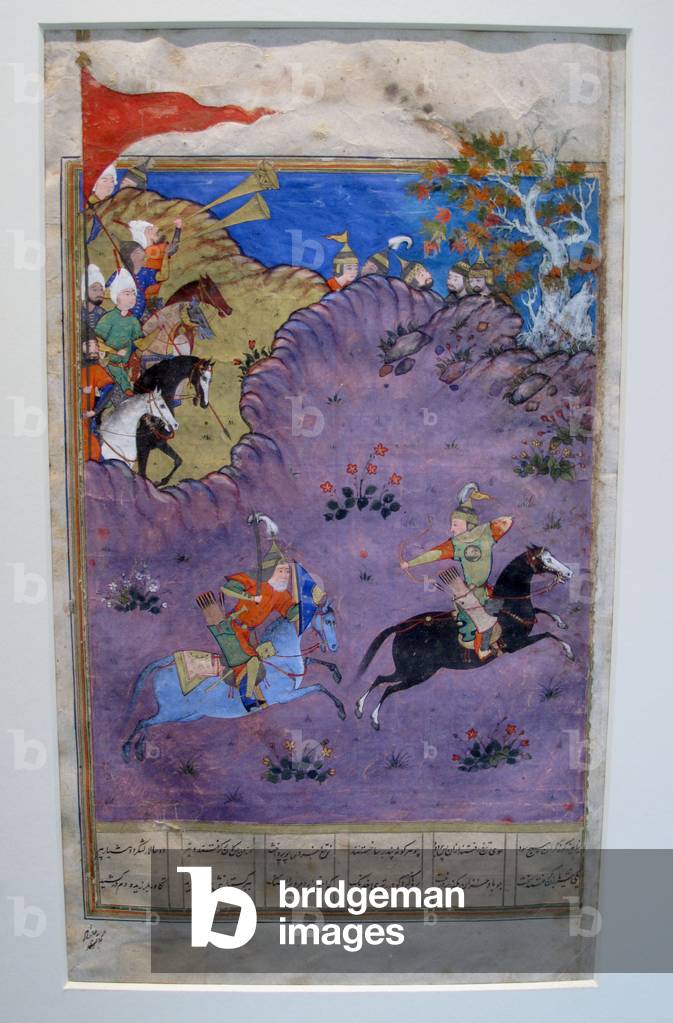 Piran and Gudaraz in mounted combat