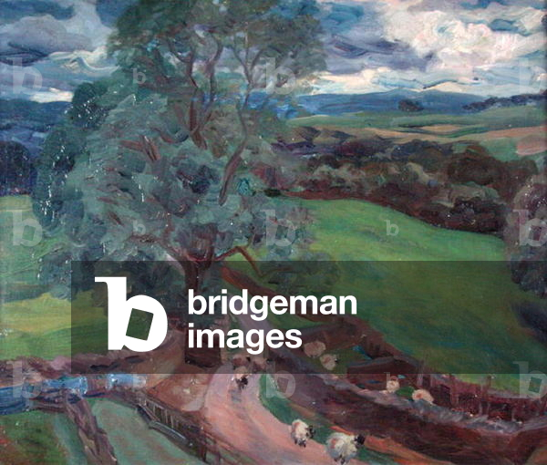 View from the Fell Road, 1957 (oil on canvas)