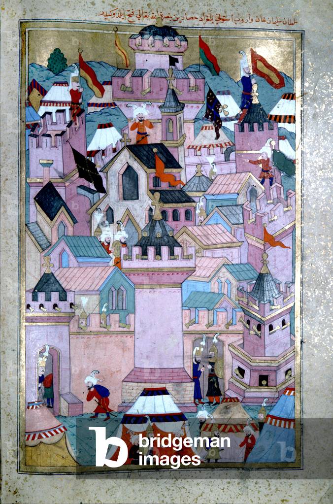 Suleyman I, Ottoman sultan 1520-1566, capturing  Belgrade from the Kingdom of  Hungary