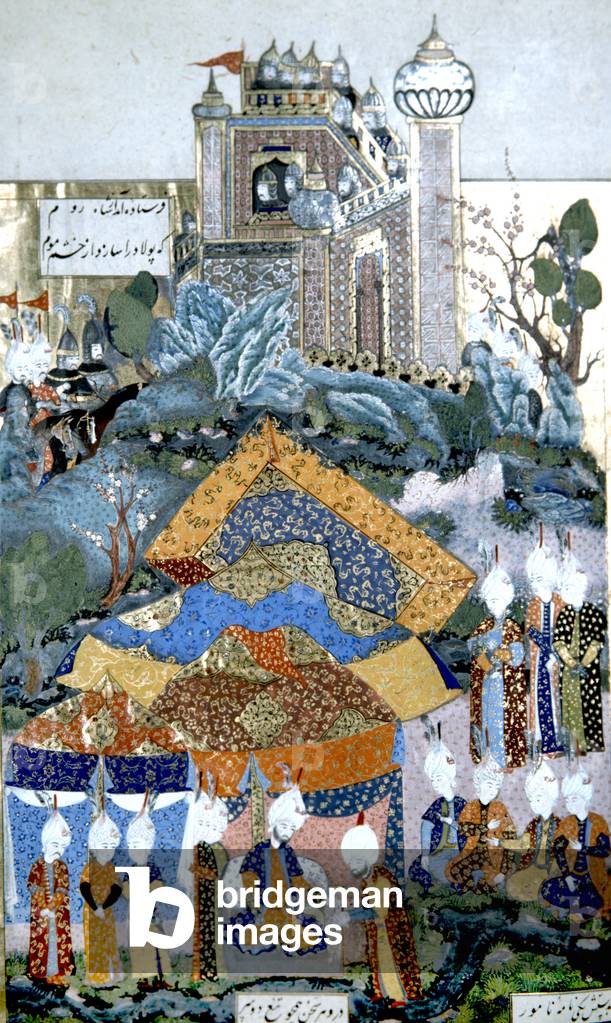 Safavid Monarch receiving Turkish Ambassador