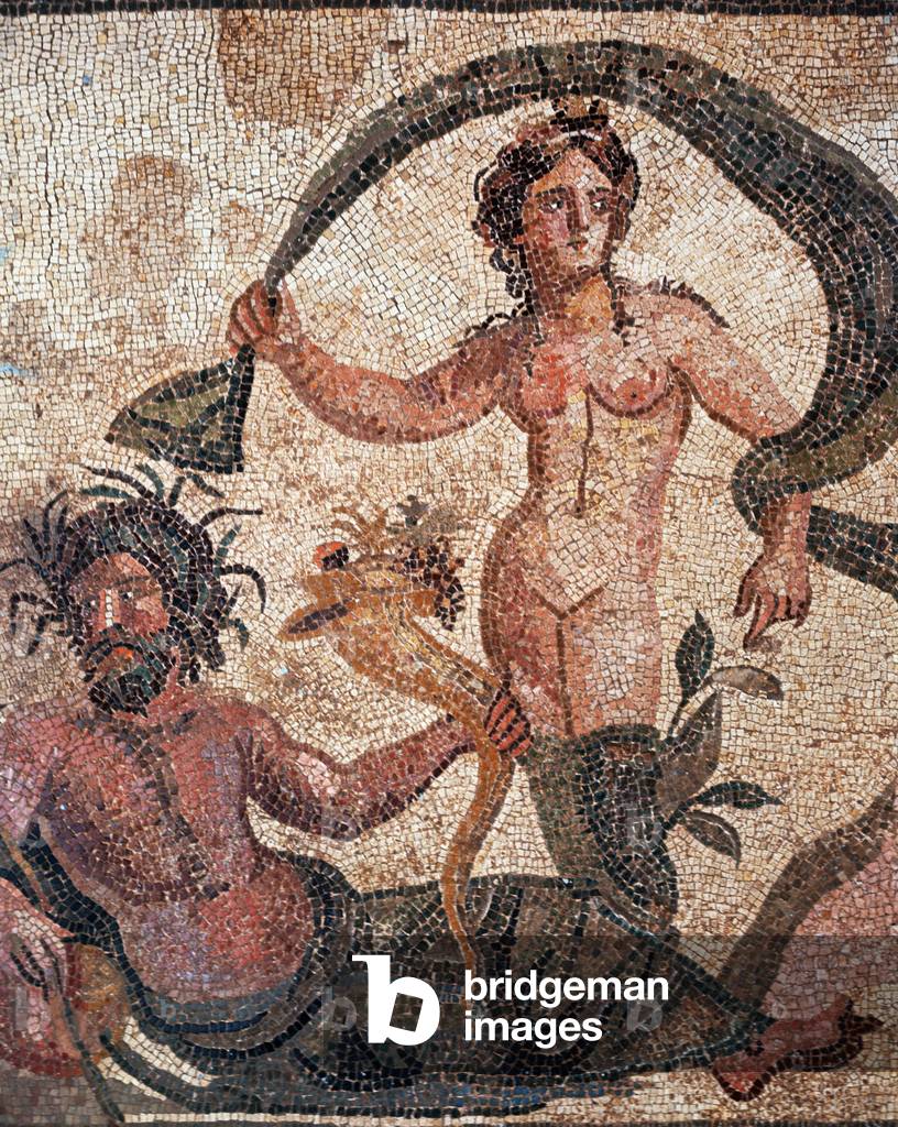 River God Peneus and one of his daughters, Daphne (mosaic)