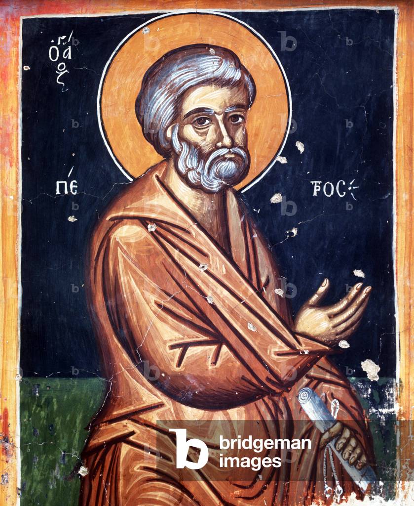 St Peter, Cretan School (wall painting)