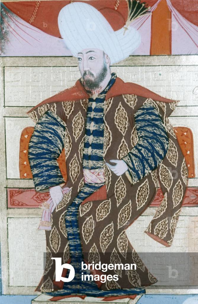 Osman I, or Osman Gazi, founder of Ottoman Turkish state, lived approx 1259-1326, at Adrianople (Edirne), detail