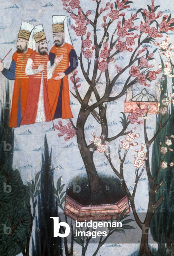 Janissaries, elite infantry unit; in the Topkapi Palace garden, detail