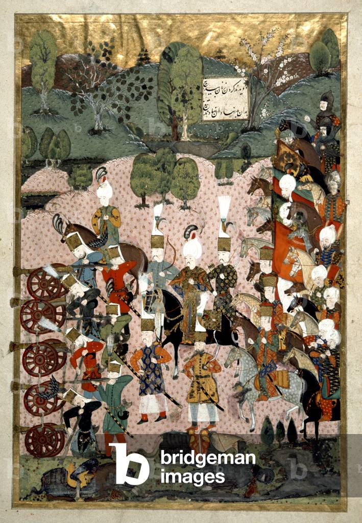 Battle scene with Suleyman's troops
