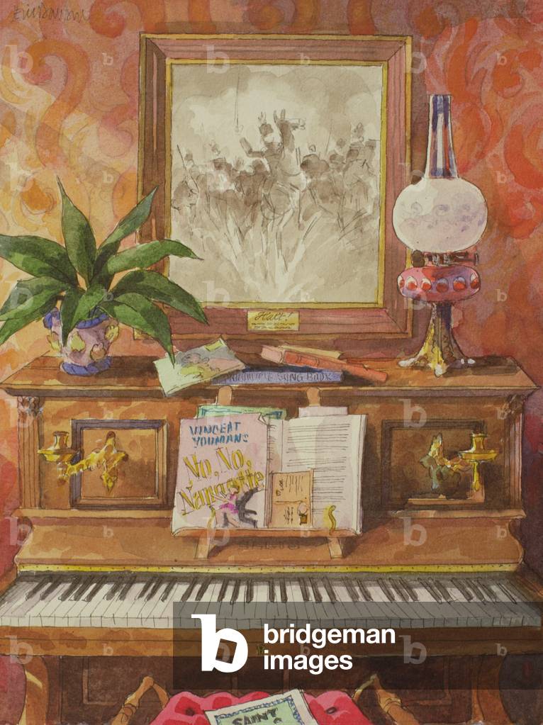 The Piano (w/c on paper)