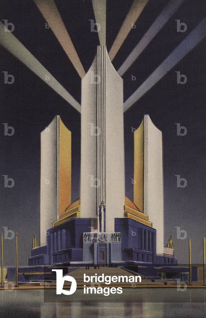 Towers Around The Federal Building At The Century Of Progress
