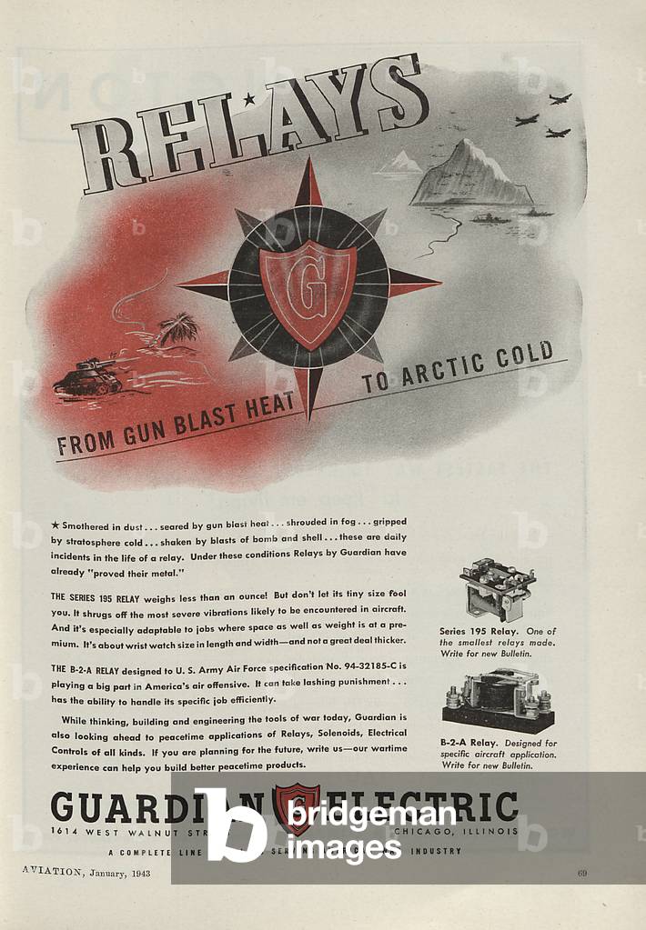World War II Advertisement - Guardian Electric, Chicago, Illinois