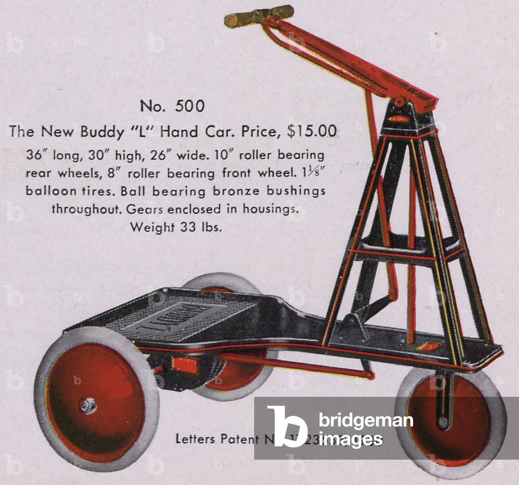 A Buddy 'L' Hand Car