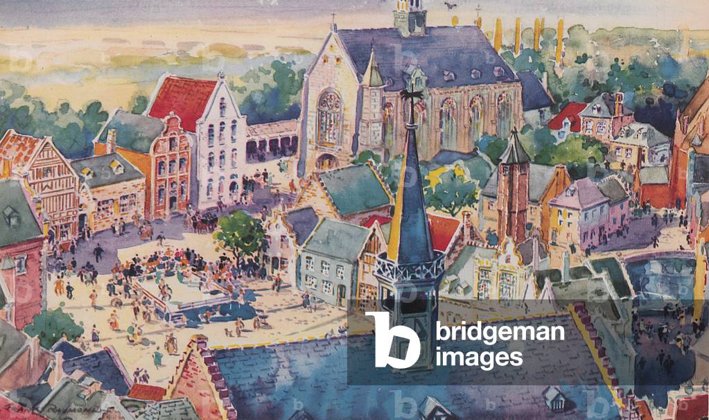 The Belgian Village Exhibit At The Century Of Progress