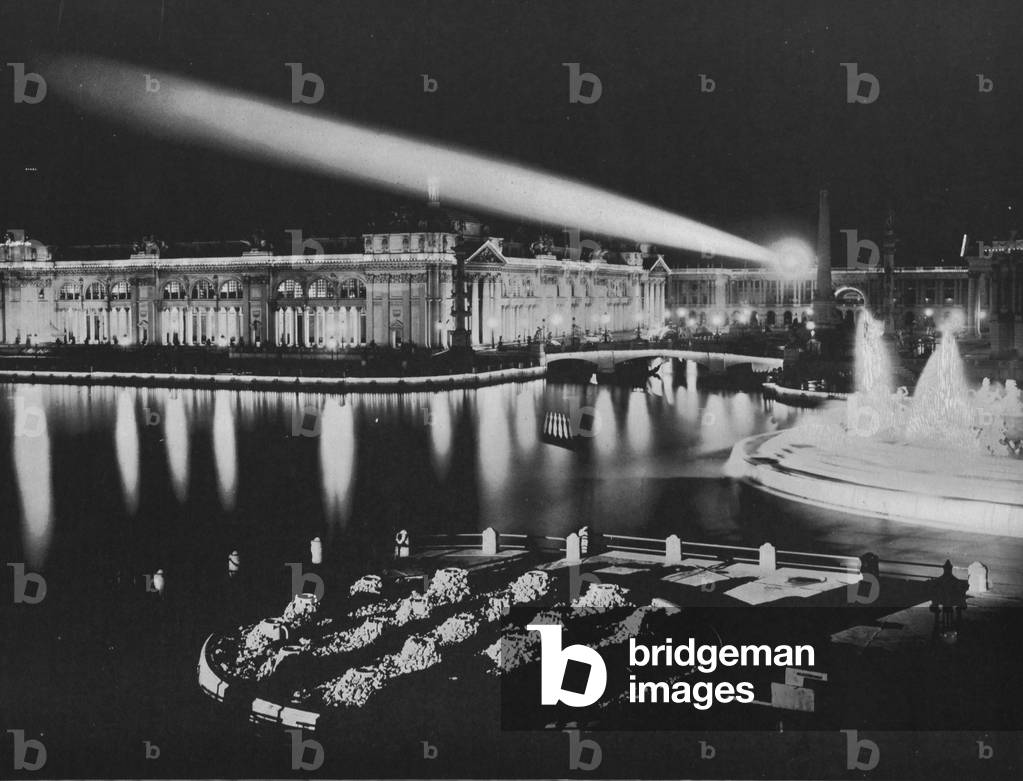 Agricultural Building At Night At The World's Columbian Exposition