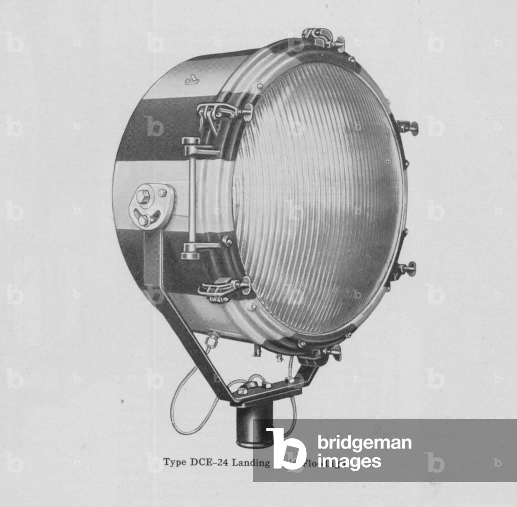 Type DCE-24 Landing Field Floodlights From The 'Airport And Airway Lighting Equipment', Crouse-Hinds Company Catalog