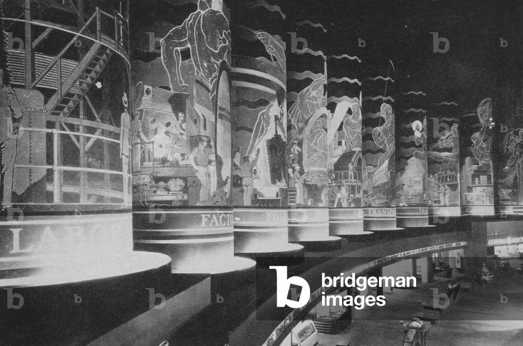 Electrical Building Murals At The Century Of Progress