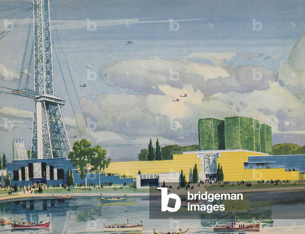 Sky Ride Tower And Social Science Building At The Century Of Progress